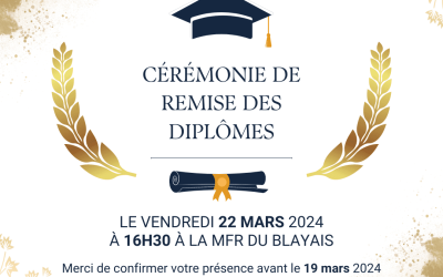 Cérémonie de remise des diplômes Formation Professionnelle